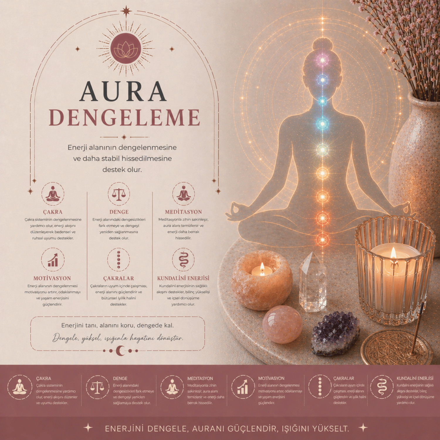 Aura Dengeleme – Enerji Kalkanınızı Güçlendirin ve Merkezinizde Kalın