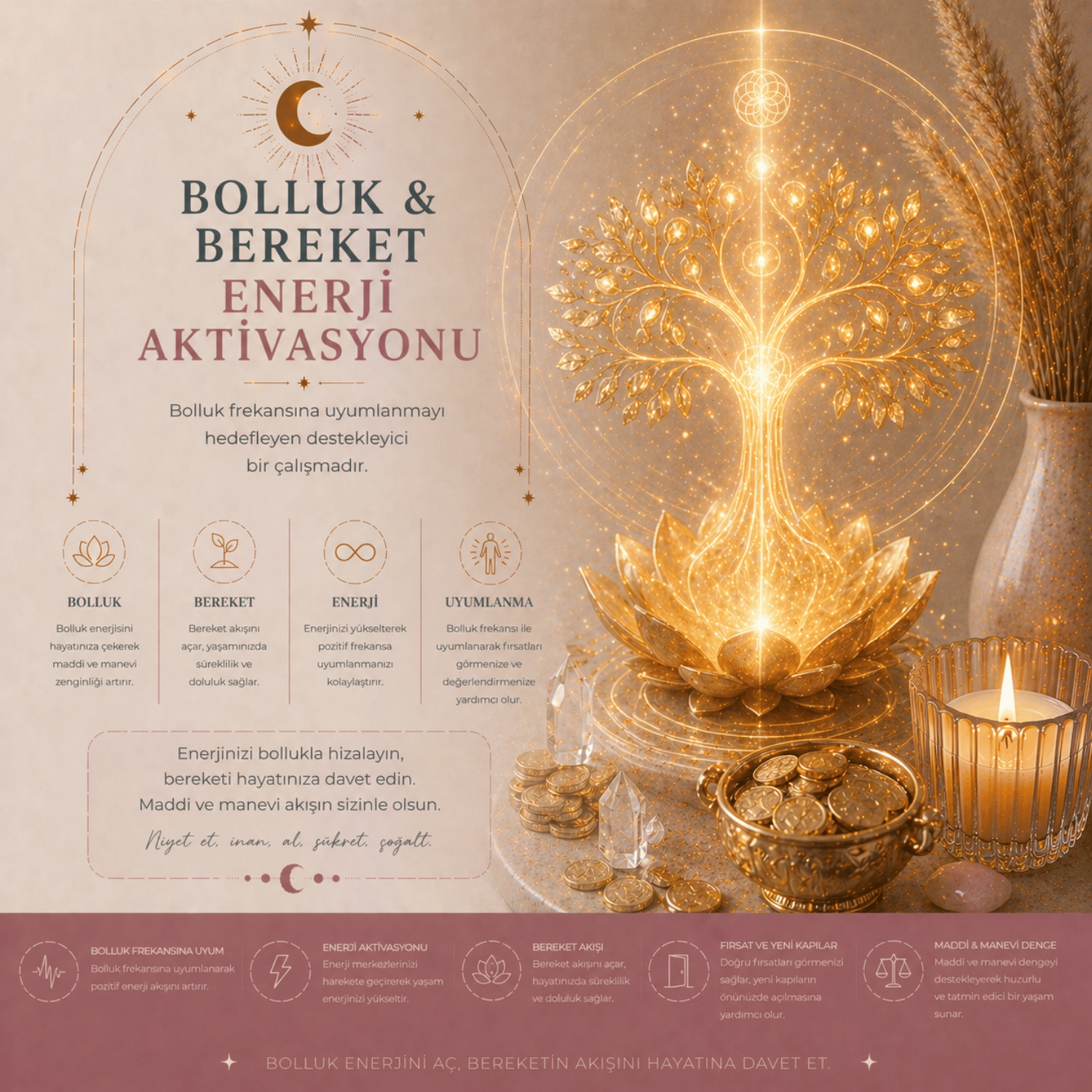 Bolluk & Bereket Enerji Aktivasyonu – Refahın Kaynağıyla Uyumlanın
