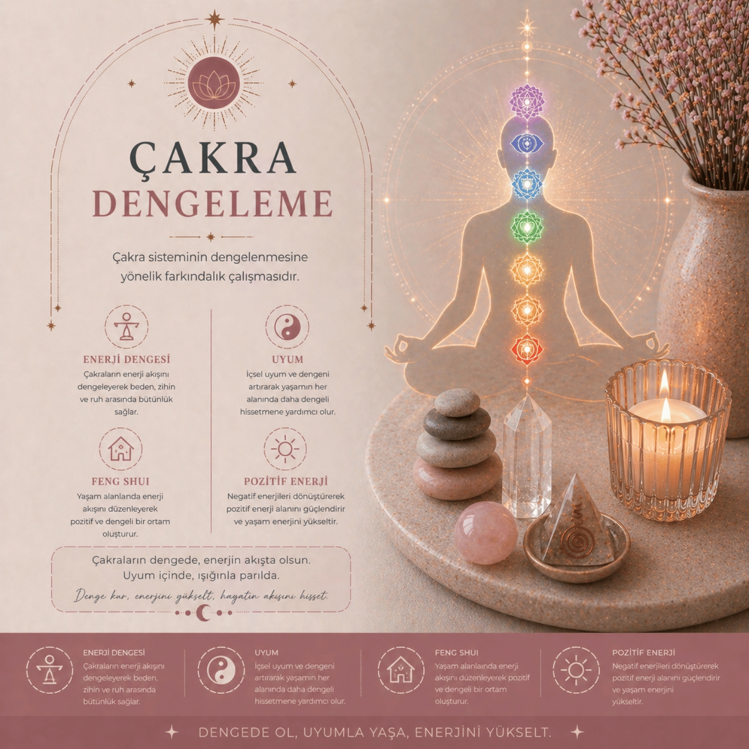 Çakra Dengeleme – İçsel Enerji Merkezlerinizde Tam Uyum