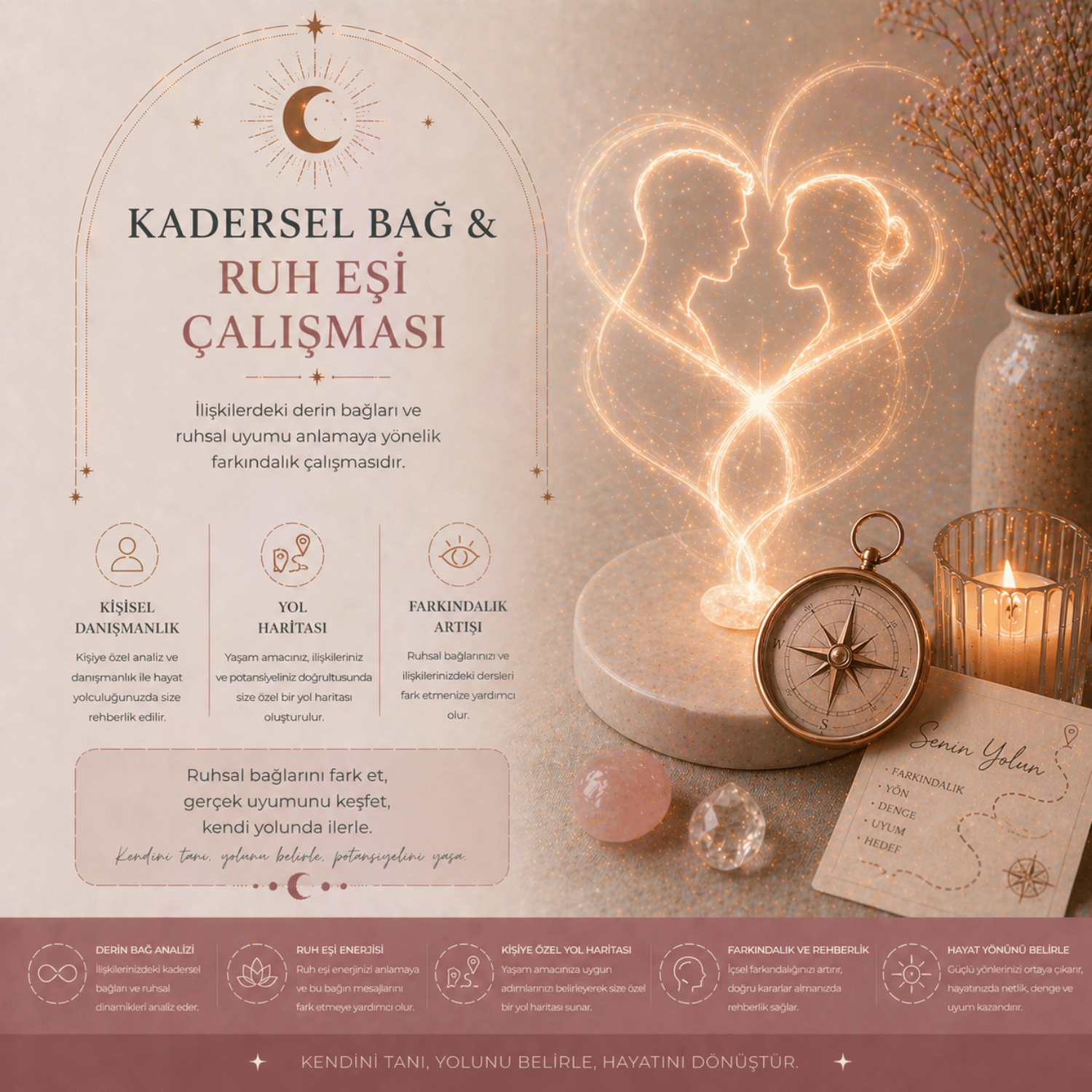 Kadersel Bağ & Ruh Eşi Çalışması – Ruhsal Rezonansınızı Keşfedin