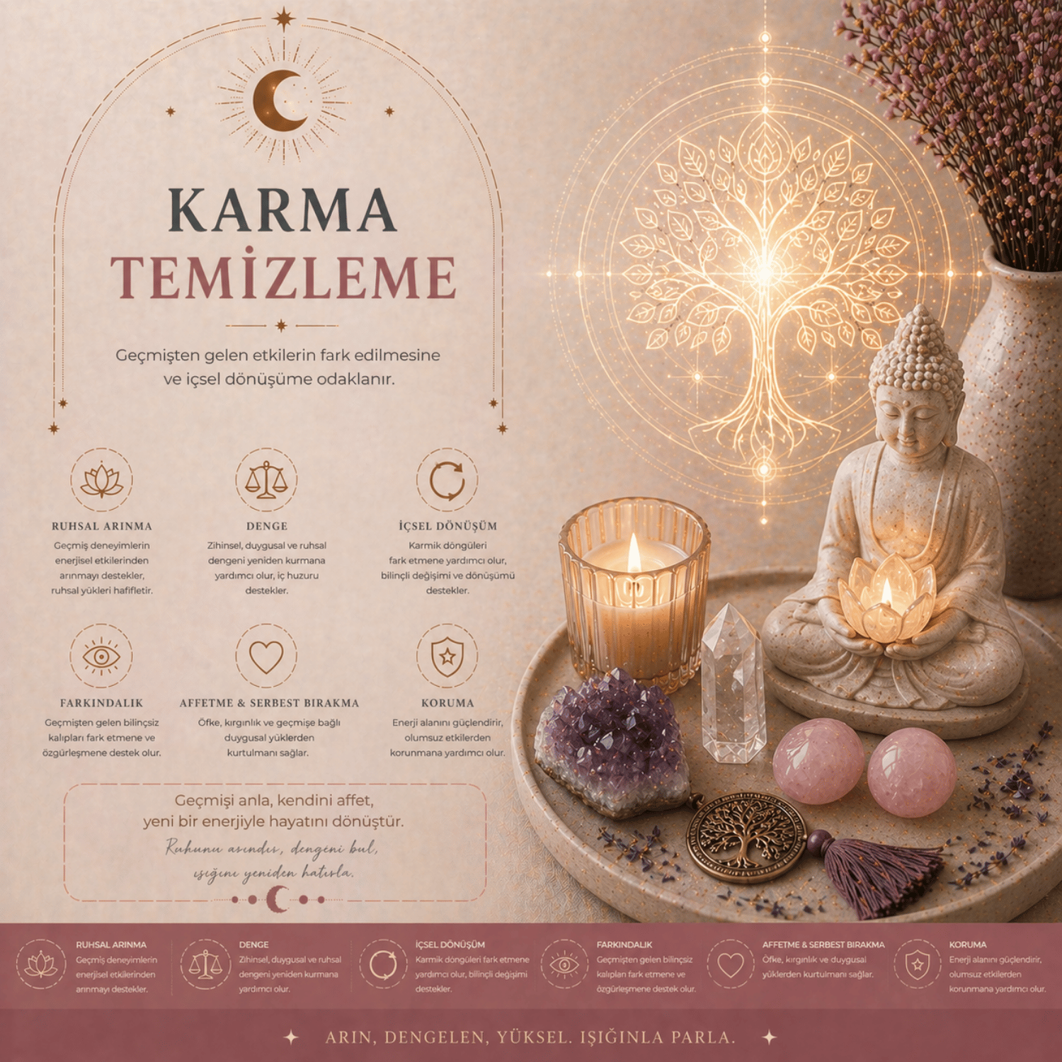 Karma Temizleme – Geçmişin Bağlarından Özgürleşin, Geleceğinizi Şifalandırın