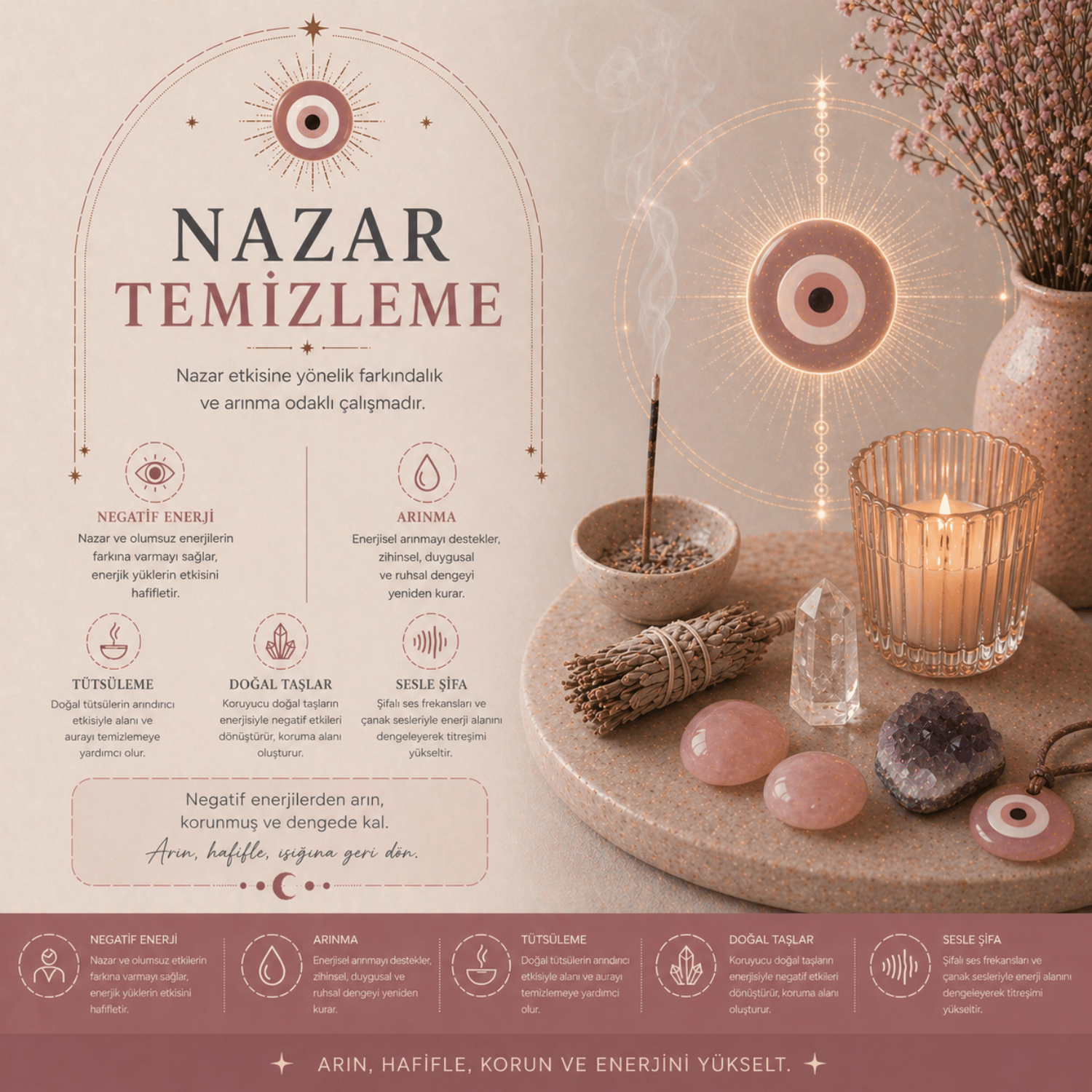 Nazar Temizleme – Enerjinizi Koruyun, Işığınızı Özgür Bırakın